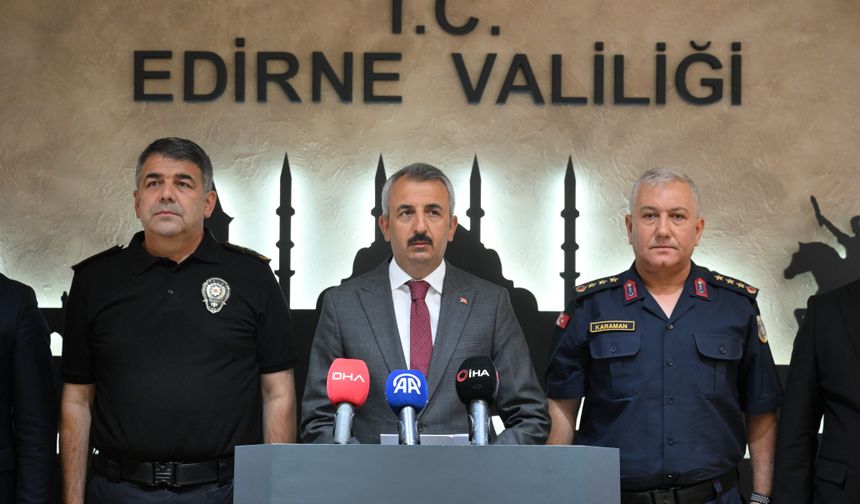 Edirne Valisi Sezer kentin göçmen kaçakçılığı rotası olmaktan çıktığını bildirdi