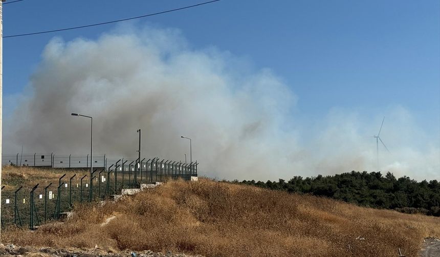 GÜNCELLEME 2 - İzmir'in Urla ilçesinde çıkan orman yangınına müdahale ediliyor