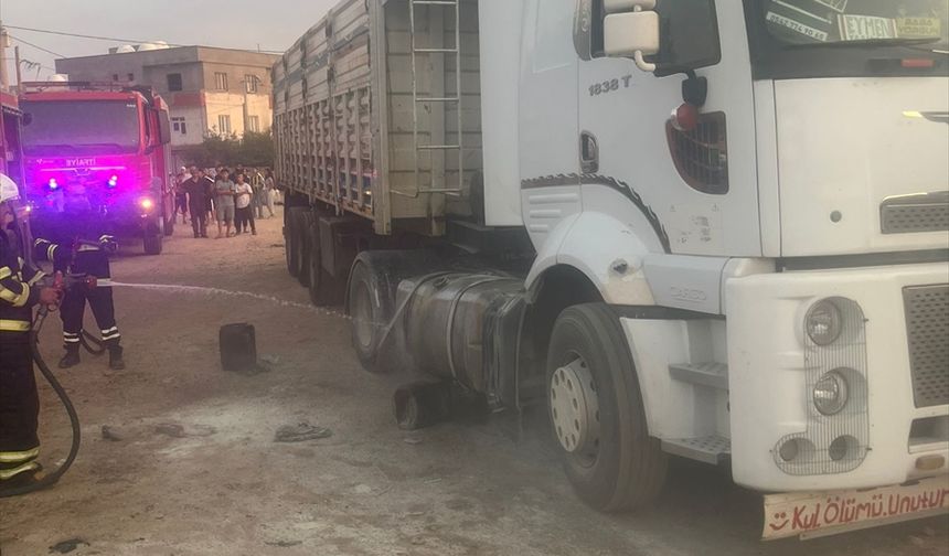 Mardin'de tırın yakıt deposunda meydana gelen patlamada 7 kişi yaralandı
