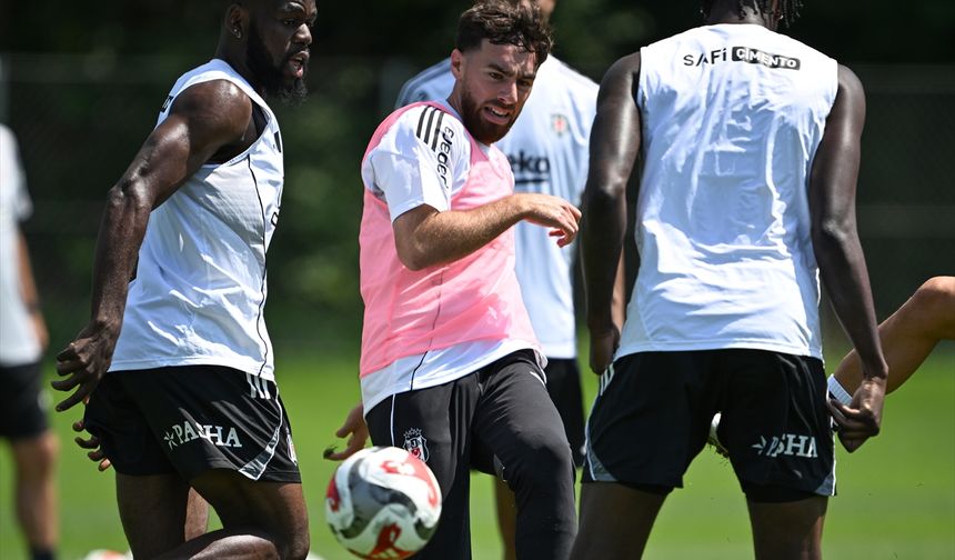 Orkun Kökçü, Beşiktaş formasıyla ilk idmanına çıktı