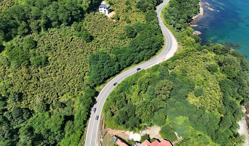 Perşembe ile Fatsa arasındaki sahil yolu, manzarasıyla sürücülere keyifli rota sunuyor