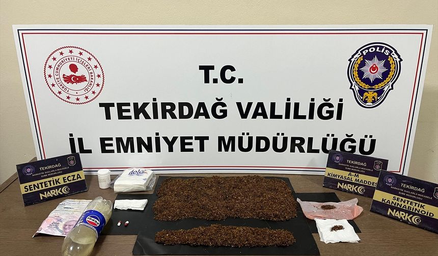 Tekirdağ'da uyuşturucu operasyonunda yakalanan 3 şüpheli tutuklandı