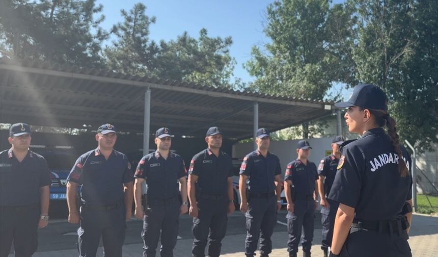 Tekirdağ'ın ilk kadın ilçe jandarma komutanı görevine başladı