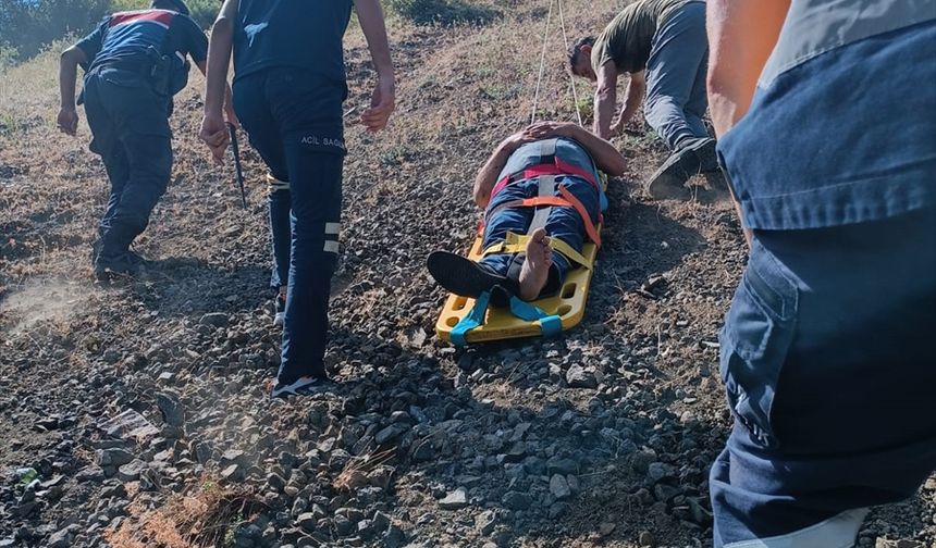 Tokat'ta uçuruma devrilen ATV aracındaki 2 kişi yaralandı