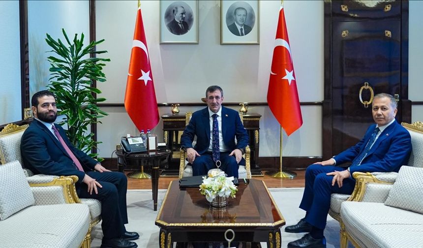 Cumhurbaşkanı Yardımcısı Yılmaz, Suriye İçişleri Bakanı Hattab ile görüştü