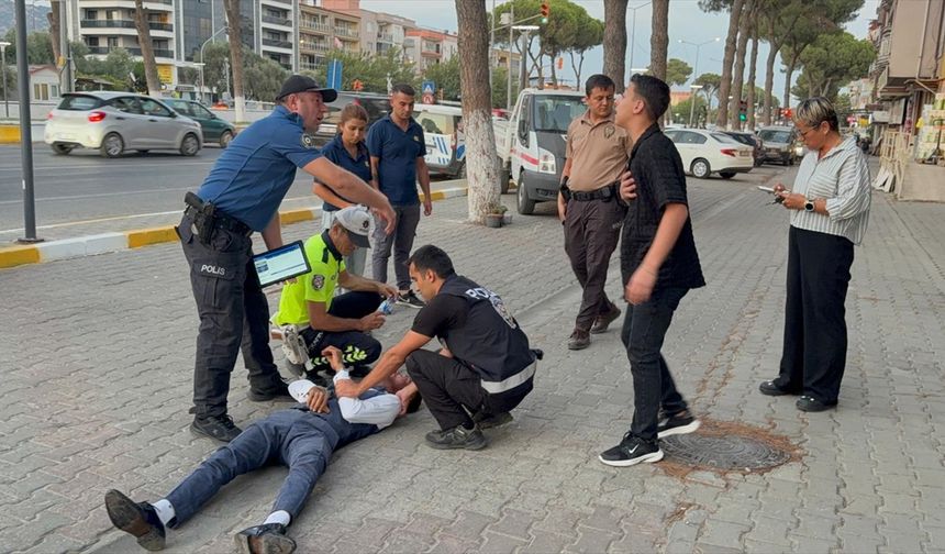 Aydın'da polisin kolunu ısıran kişi gözaltına alındı
