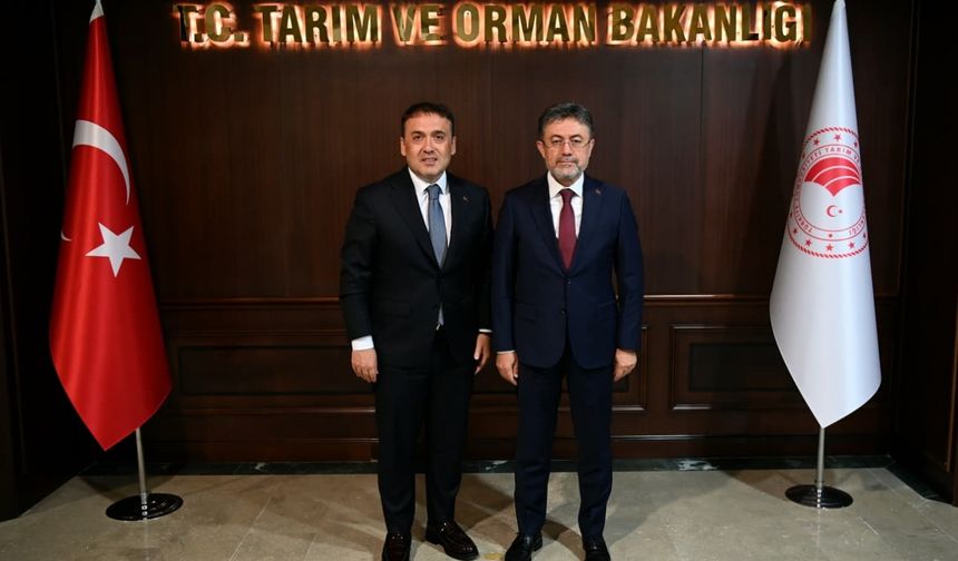 Bilecik Valisi Sözer, Tarım ve Orman Bakanı Yumaklı'yı ziyaret etti