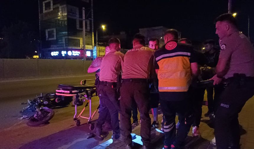 Bursa'da motosikletin devrilmesi sonucu 2 kişi ağır yaralandı