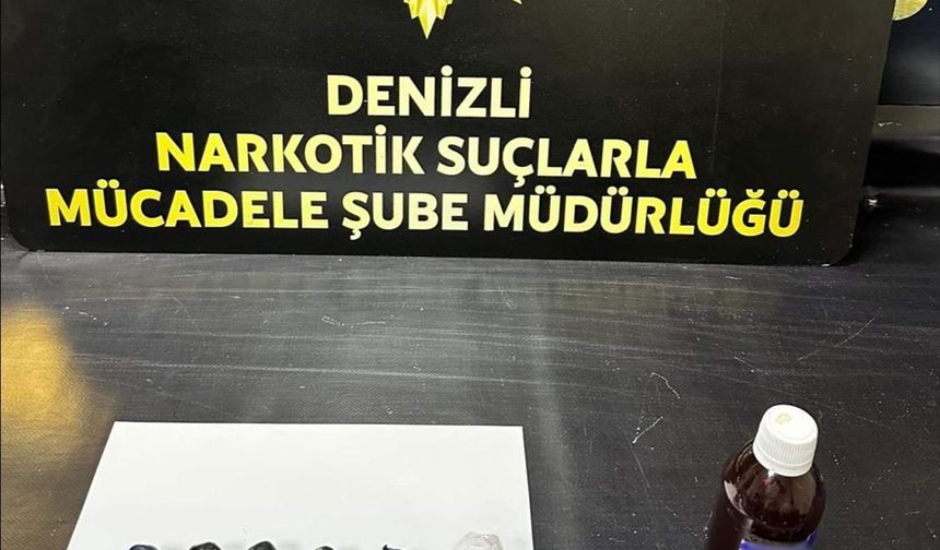 Denizli'de uyuşturucu operasyonunda yakalanan 2 şüpheli tutuklandı
