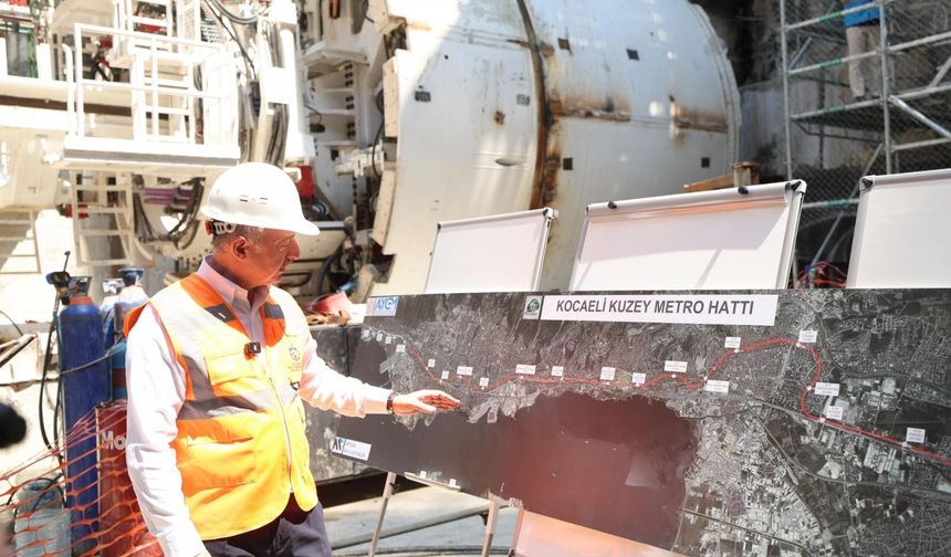 Körfezray Metro Projesi'nde çalışmalar sürüyor