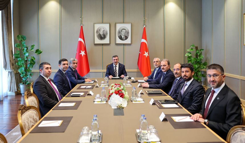 Cumhurbaşkanı Yardımcısı Yılmaz, Azerbaycan Çalışma ve Halkın Sosyal Koruması Bakanı Aliyev'i kabul etti