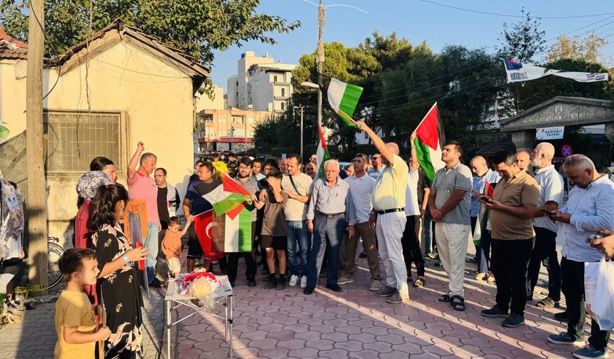 Hatay'da Küresel Sumud Filosu'na destek