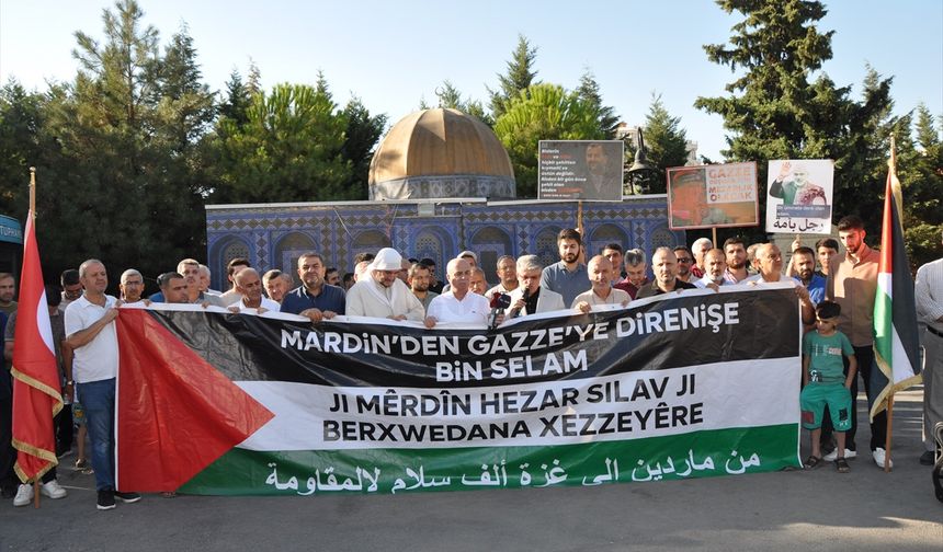 Mardin'de Filistin'e ve Küresel Sumud Filosu'na destek