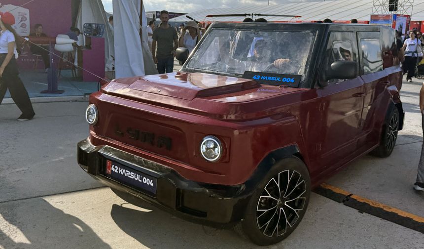 Öğrencilerin geliştirdiği elektrikli araç Lyra, TEKNOFEST'te sergileniyor