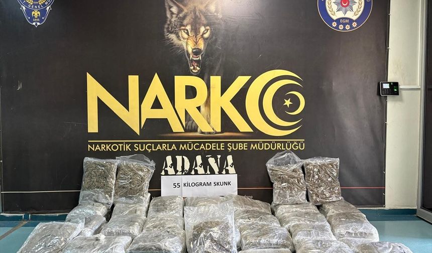 Adana'da tırda 55 kilogram uyuşturucu ele geçirildi
