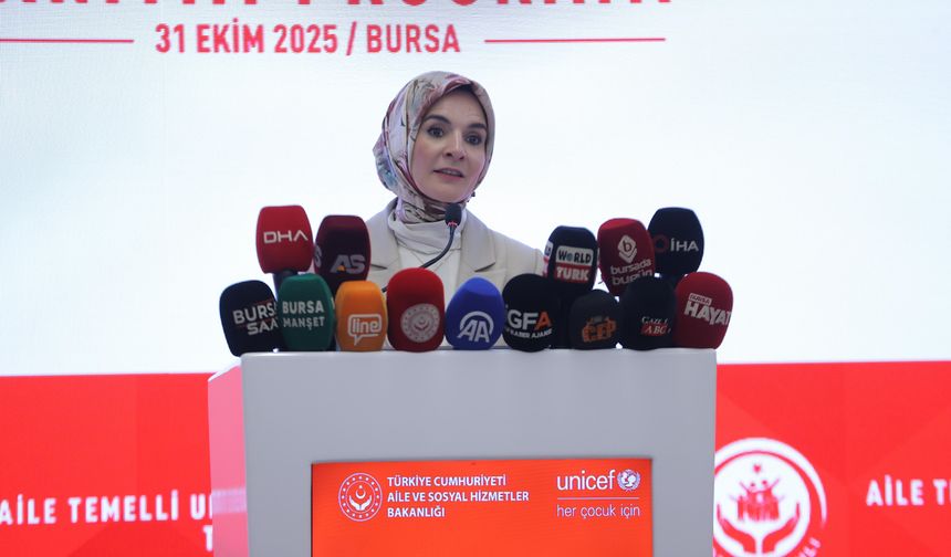 Bakan Göktaş, Bursa Erken Tanı ve Çocukluk Gelişim Merkezi'nin açılış töreninde konuştu: