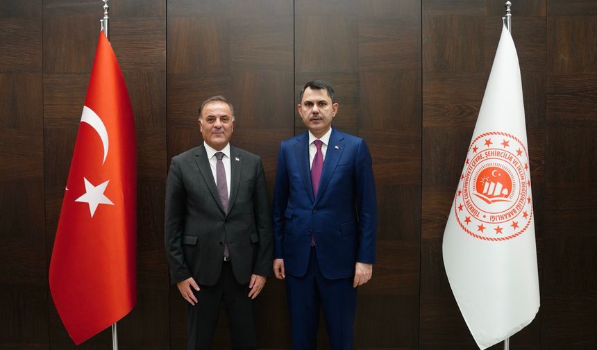 Bakan Kurum, İstanbul Büyükşehir Belediye Başkanvekili Aslan'ı kabul etti