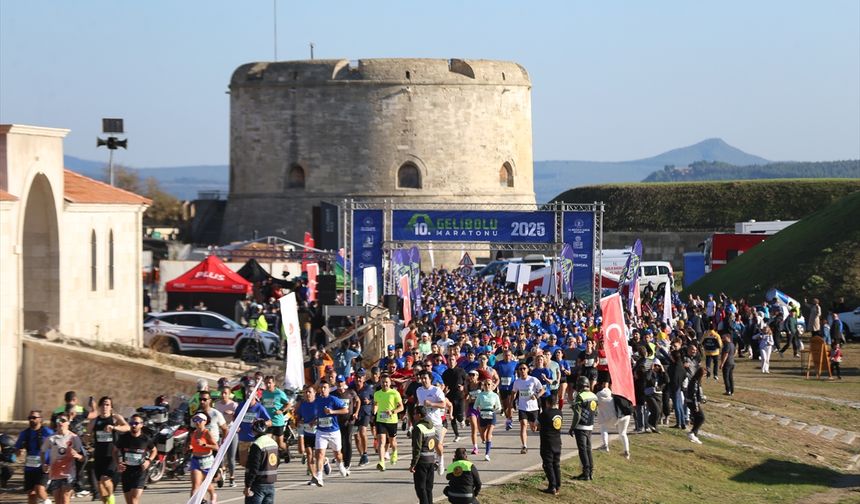 Çanakkale'de '10. Uluslararası Gelibolu Maratonu' başladı