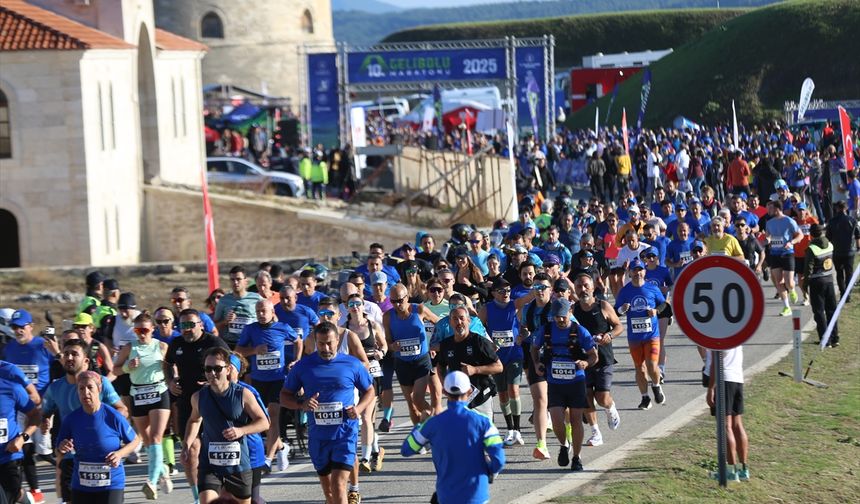 Çanakkale'de '10. Uluslararası Gelibolu Maratonu' sona erdi