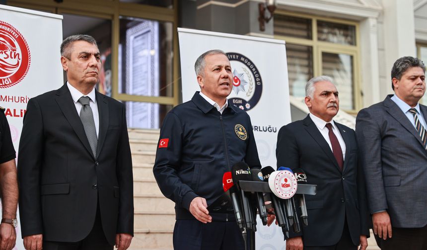 İçişleri Bakanı Yerlikaya, 'Narkokapan Mersin' operasyonuna ilişkin konuştu: