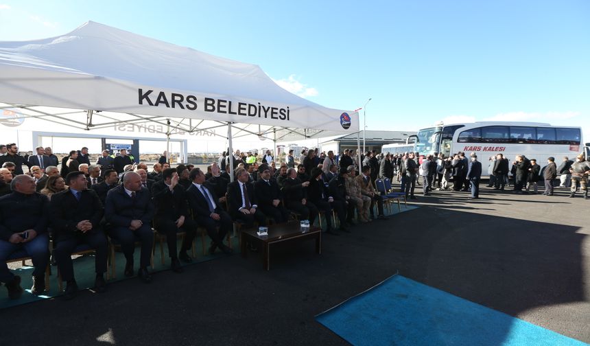 Kars Şehirlerarası Otobüs Terminali törenle hizmete açıldı