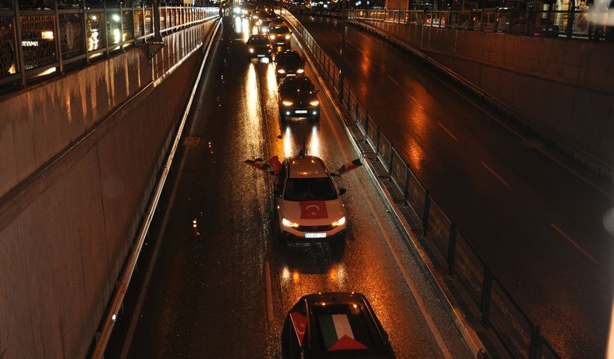 Kütahya'da 'Aksa Tufanı Özgürlük Konvoyu' oluşturuldu