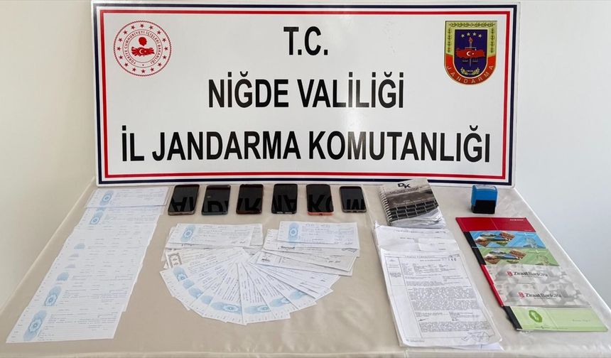 Niğde'de tefecilik operasyonunda 4 zanlı yakalandı