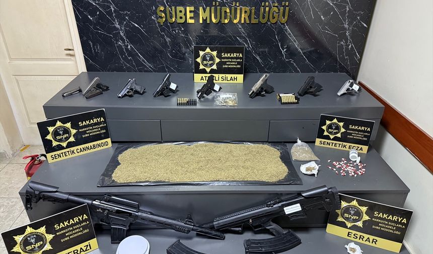 Sakarya'da 551 personelle düzenlenen operasyonda 33 şüpheli yakalandı