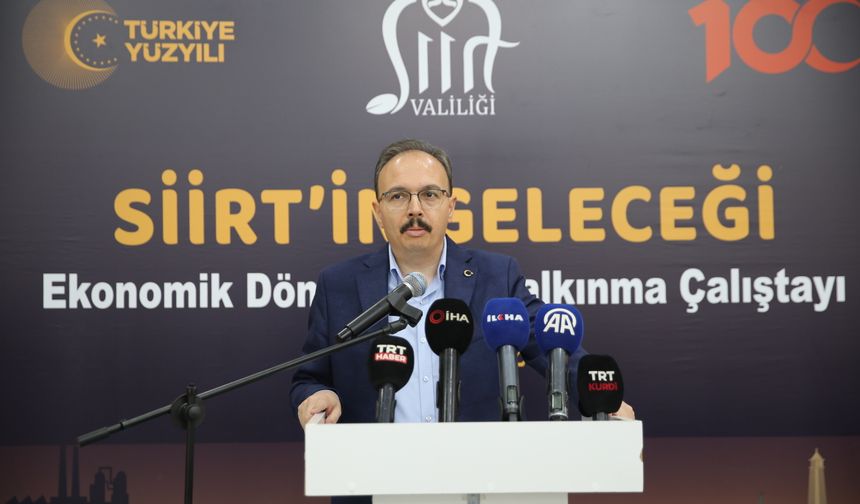 Siirt'in geleceği Ekonomik Dönüşüm ve Kalkınma Çalıştayı'nda ele alındı