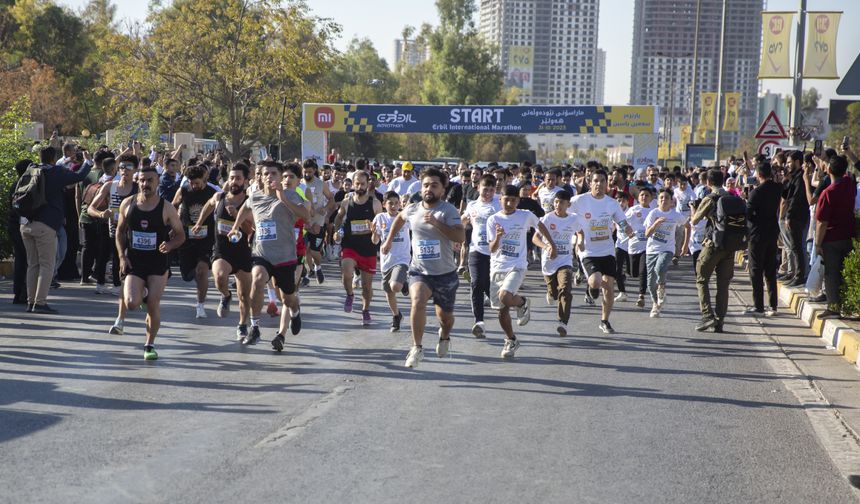Uluslararası Erbil Maratonu'nun 12'ncisi düzenlendi