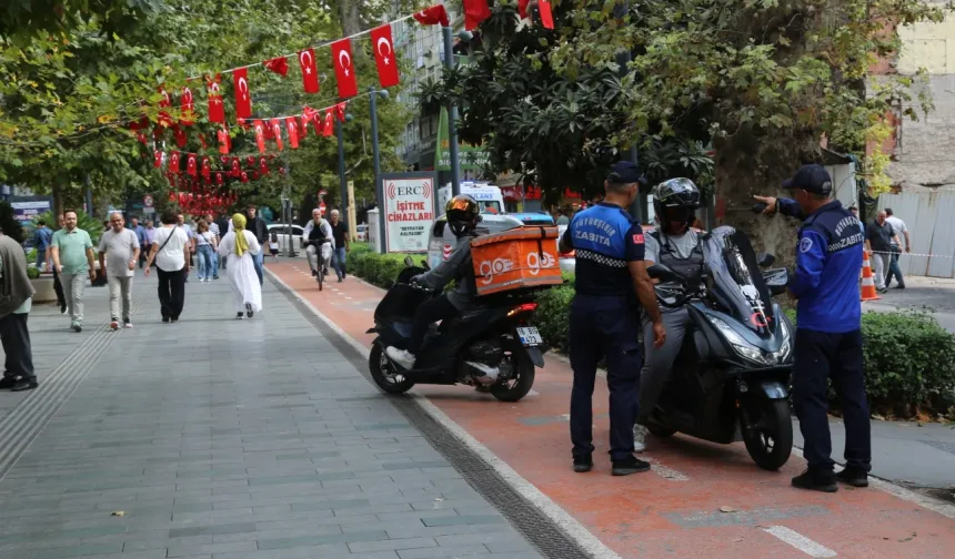 Kocaeli'de zabıta denetimde, yayalar güvende