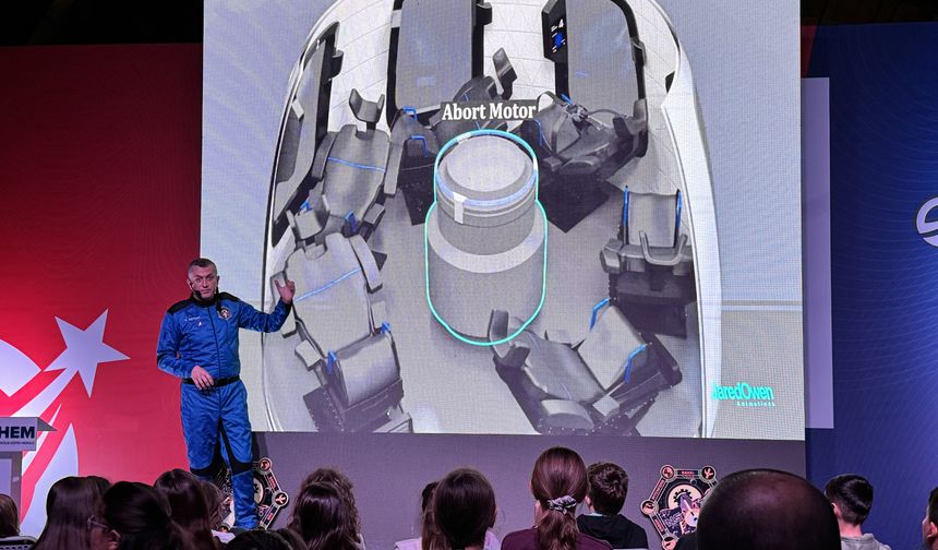 Astronot Gökhan Erdem, Bursa'da öğrencilerle buluştu