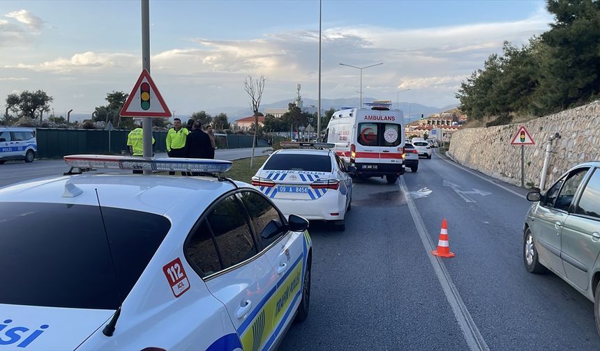 Aydın'da devrilen motosikletteki kişi öldü