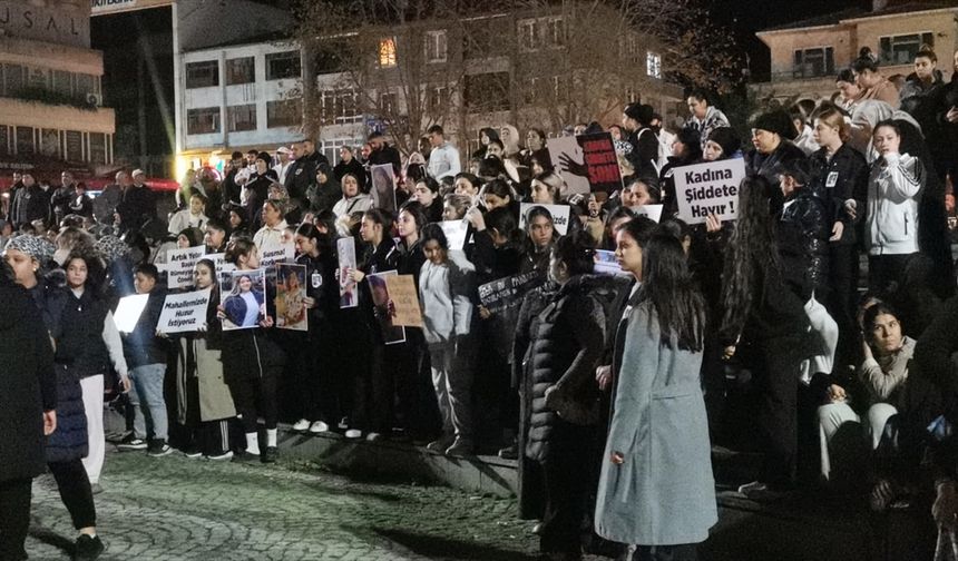 Kırklareli'nde Rümeysa Sanpur'un öldürülmesi protesto edildi