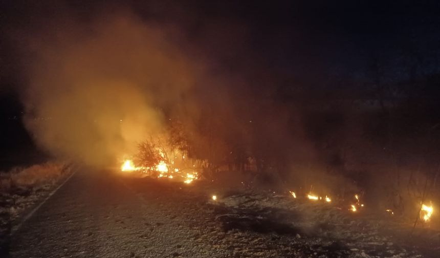 Tunceli'de otluk alanda çıkan yangın söndürüldü