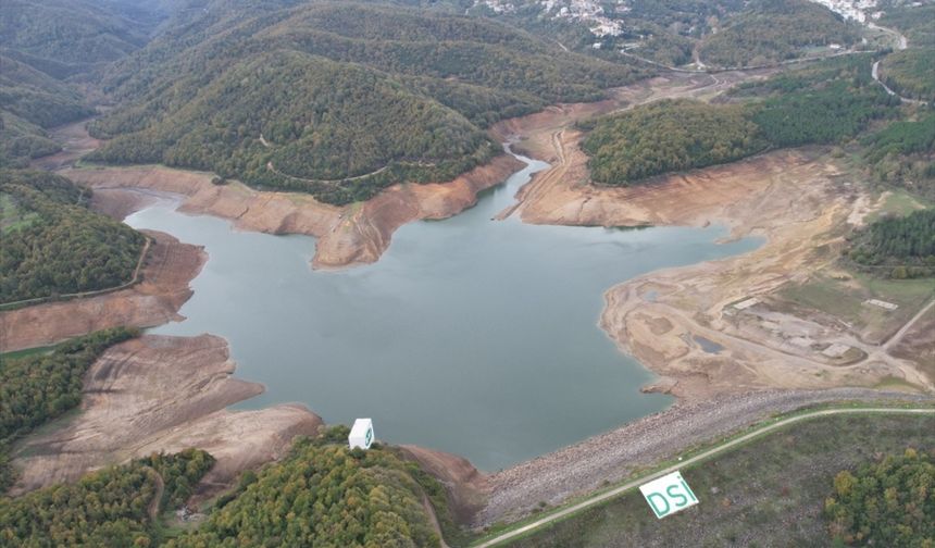 Yalova'nın su ihtiyacını karşılayan Gökçe Barajı'nda su seviyesi yüzde 10'a geriledi