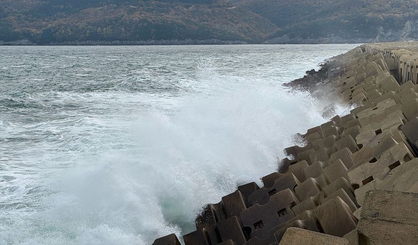 Bartın'da şiddetli rüzgar etkili oldu