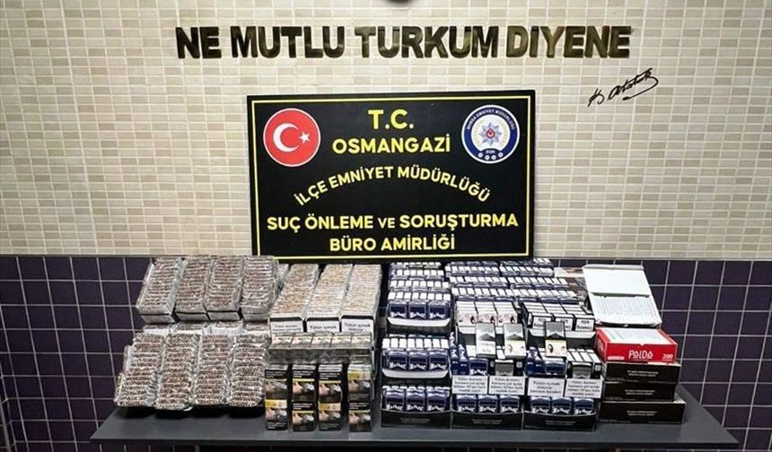 Bursa'da sigara kaçakçılığı operasyonunda 2 şüpheli yakalandı