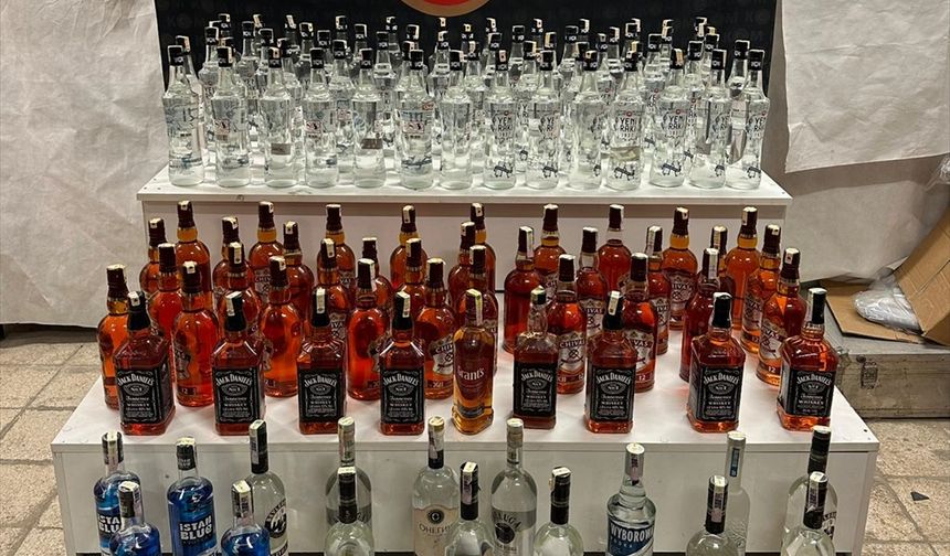 Eskişehir'de sahte ve kaçak içki operasyonunda 3 kişi yakalandı