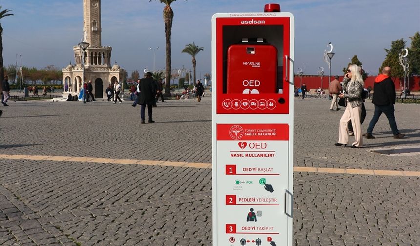 İzmir'de 20 bölgeye ani kalp durmalarına karşı şok cihazı yerleştirildi