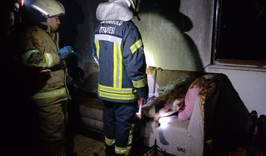 Karabük'te evin müştemilatında çıkan yangın söndürüldü