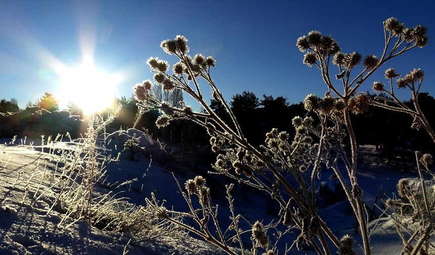 Kars ve Ardahan'da soğuk hava etkisini sürdürüyor
