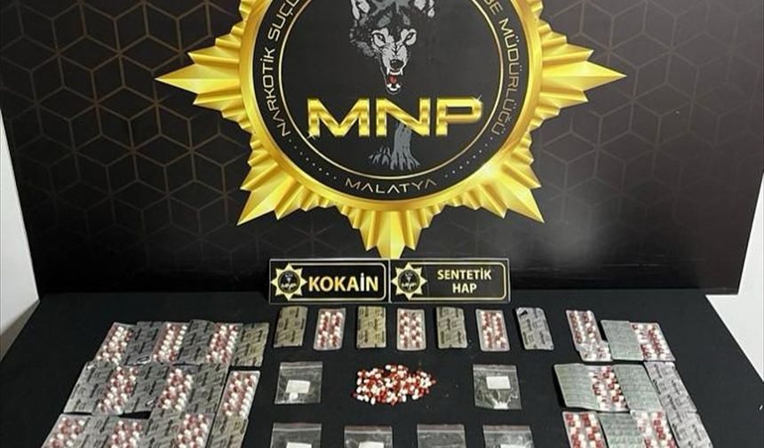 Malatya'da uyuşturucu operasyonunda 3 zanlı tutuklandı