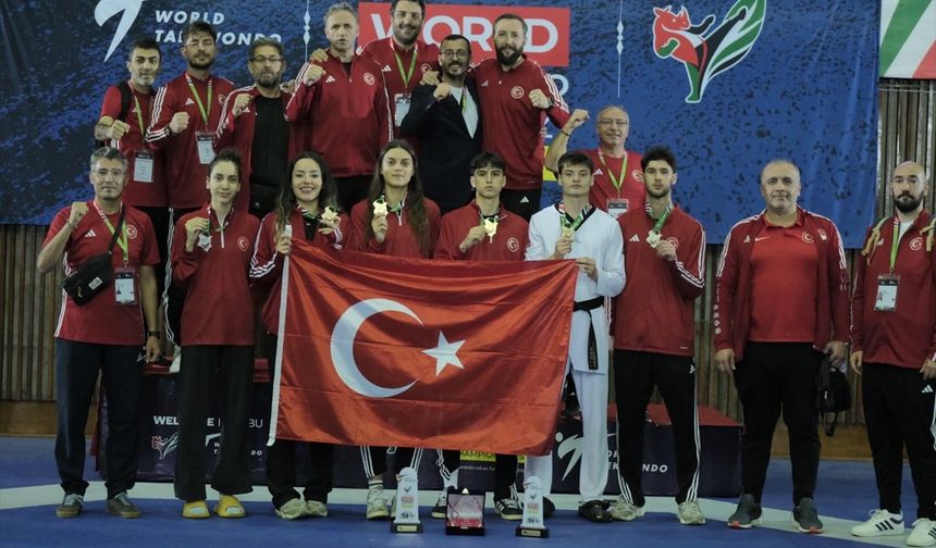 Milli tekvandocular, 21 Yaş Altı Dünya Şampiyonası'nı 4'ü altın 6 madalyayla tamamladı