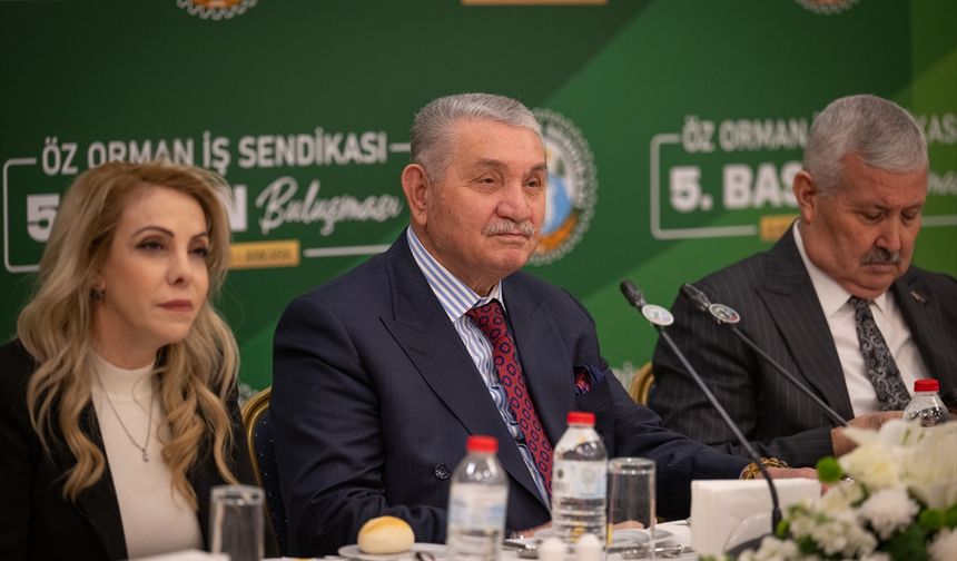 Öz Orman-İş Sendikası Genel Başkanı Aslan, '5. Basın Buluşması'nda konuştu: