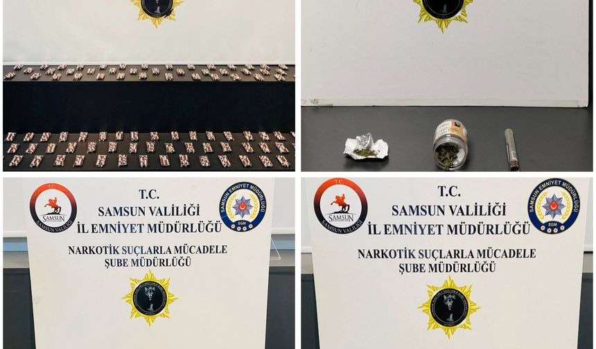 Samsun'da düzenlenen uyuşturucu operasyonunda 5 zanlı yakalandı