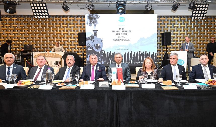 Sürgün edilen Ahıska Türkleri Antalya'da anıldı