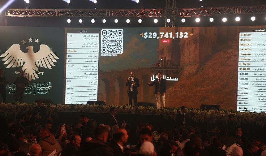 Suriye'nin Halep ilinde yeniden imar çalışmaları için 150 milyon dolar bağış toplandı