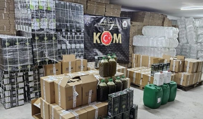 Uşak'ta 22 bin 375 litre sahte zeytinyağı ele geçirildi
