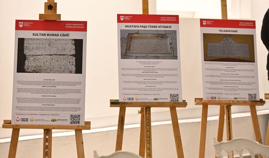 Üsküp'te 'Kuzey Makedonya Kitabeleri' sergisi düzenlendi